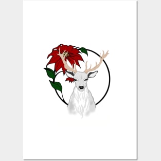 Christmas Stag Posters and Art